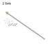 uxcell 2 Pcs 400mm / 16 Inch Tr8x4 Stainless Steel Lead Screw with T8 Brass Nut for CNC Machine, 3D Printer Z Axis