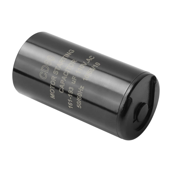 161-193 uf/MFD 110-125 VAC CD60 Universal Round Motor Start Capacitor for AC Motors, Pool Pump, Well Pump