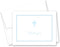 MyExpression.com 50 Cnt Blue Cross Baby Thank You Cards - Boy