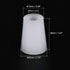 MECCANIXITY Silicone Rubber Tapered Plug 15mm to 20mm with Hole White for Powder Coating, Painting, Anodizing, Plating, Sandblasting, Laboratory Use 2 Pieces