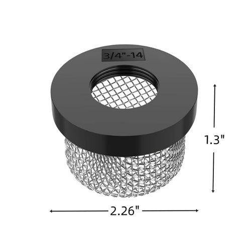 Stainless Steel Mesh Strainer ¾ Inch -14, Aerator Screen Strainer Stainless Mesh Compatible with Livewell Pump, Corrosion Resistant MA-023 Screw on Strainer Industrial Plumbing Inline Strainers (1)