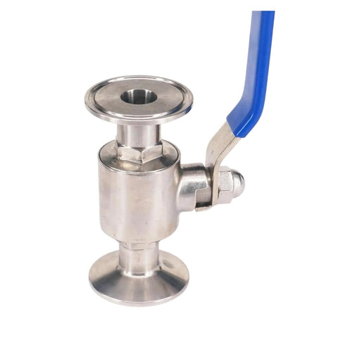 QJWUPWNJ 3/4" 19mm 304 Stainless Steel Sanitary Ball Valve Triple clamp Ferrule Type