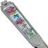 Decorative Envelope Paper Letter Opener with Antique Design, Silver Steel Office Knife, Peony