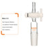 Vacuum Flow Control Adapter, Lab Glass Adapter with PTFE Stopcock, 24/40 Joint for Lab Supply