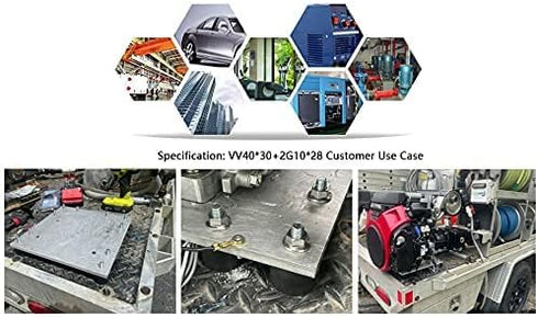 M10 Rubber Studs Shock Absorber Anti-Vibration Isolator Mounts 4 Packs, Rubber Cylindrical Vibration Isolation Mount