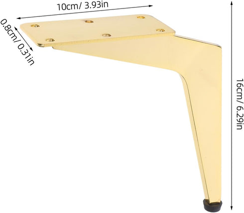 Uonlytech Metal Furniture Legs Heavy Duty Sofa Coffee Table Cabinet Support Feet for Modern Couch Tv Stand Bathroom