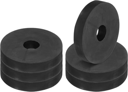 PATIKIL Multi Purpose Rubber Spacer, 6 Pcs 2.4"OD 0.59"ID 0.4"Thickness Neoprene Isolation Pads for Car Accessories