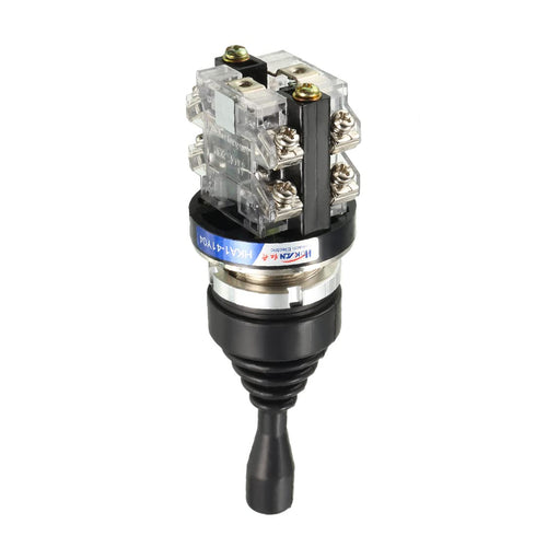 uxcell 4 Position Joystick Switch Controllers 4NO Latching Type 150V/250V/600V 30mm Panel Mount HKA1-41Y04