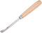 uxcell Wood Chisels Carving Knife, 10mm Chrome Plated 45# Carbon Steel Curved Half-round Tip, 165mm (6.5-Inch)