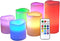 DRomance Color Changing Flameless Candles with 18-Key Remote and Timer, 3 AAA