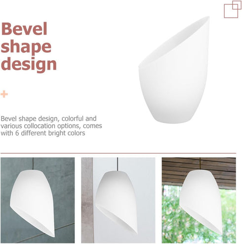 5.31X3.74X3.74In Horseshoe Lampshade Replacement Plastic Light Cover for Floor Lamp Decorative Lamp Shade Easy