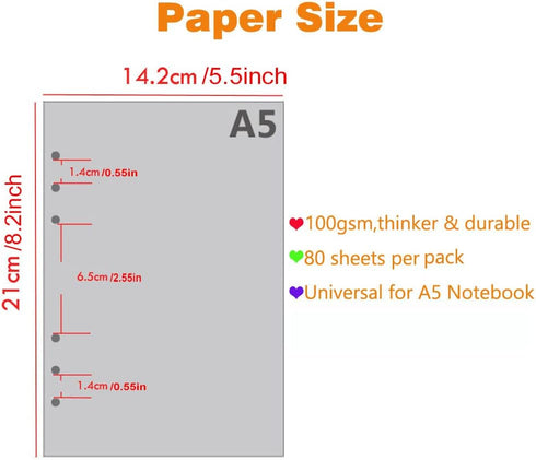 SAYEEC Leather Portfolio Notebook Binder with Calculator, A5 6 Ring Refillable Budget Planner Cover with Zipper
