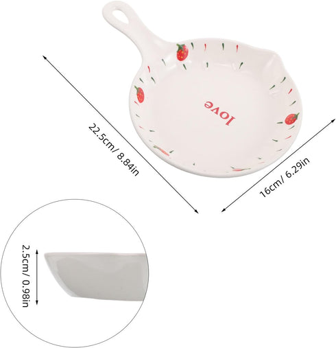 Ipetboom Strawberry Ceramic Baking Pan: Oven-Safe Casserole Dish for Cheese Pasta & Casseroles - Oven Ceramic Lasagna
