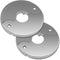 Plumbing Cover Plates, Stainless Split Flange, Hinged Floor and Ceiling Plates for 21mm Dia Pipe, Chrome Finish, 2 PCS