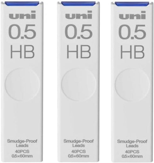 uni Alpha Gel switch 0.5mm Mechanical Pencil, Black Body (M51009GG1P.24) + Uni Smudge-Proof Leads, 3 Set Sticky Notes