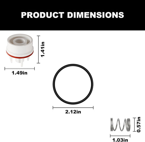 for Watts 800M4 1/2" & 3/4" Vent Float Repair Kit - Freeze Resistant, Fits 0887725 887725 RK 800M4-FR-V