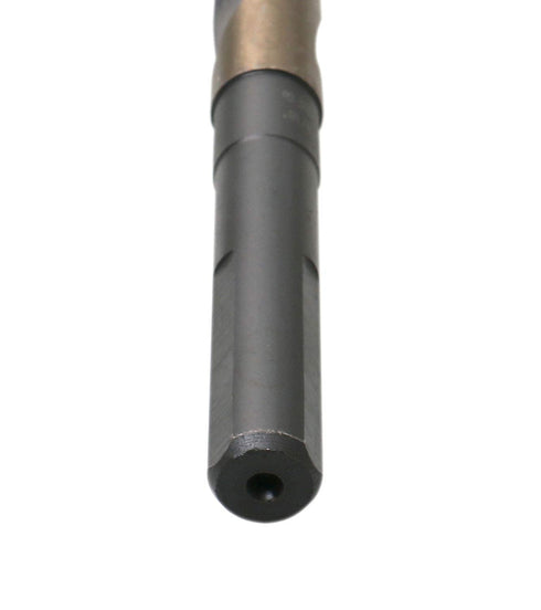 Accusize Industrial Tools 9/16'' ANSI M35 Drill, 1/2'' Shank, 135 Degree Split Point for Precision Drilling