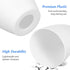 Generic Set 2 4.52X3.93X1.96In Plastic Lampshade of for Desk Lamp Frosted Replacement Light Shade Cover for Table Lamps