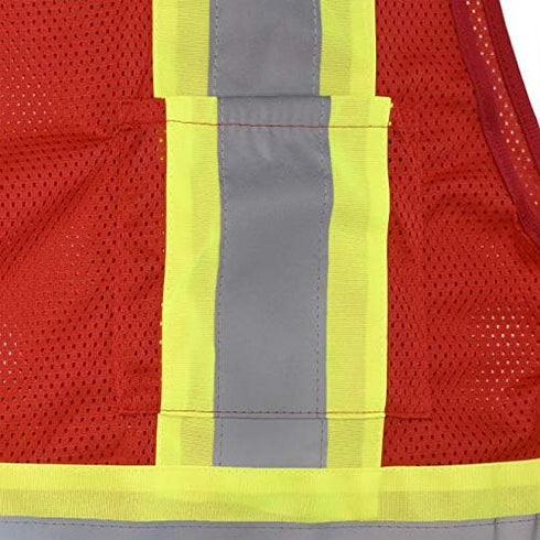 Radians SV22-1 Economy Class 1 Safety Vest, Red, 3X-Large