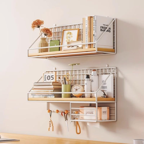 Nvzi Set, 1-A24) -c Nail Board Rack Metal Bracket, Display Wall Organizer, Office Garage Workbench Storage Tray (White