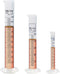 ULAB Scientific Measuring Cylinder Set, 3 Sizes 10ml, 50ml, 100ml, PP Material, Hexagonal Base, Blue Graduation, UMC1003