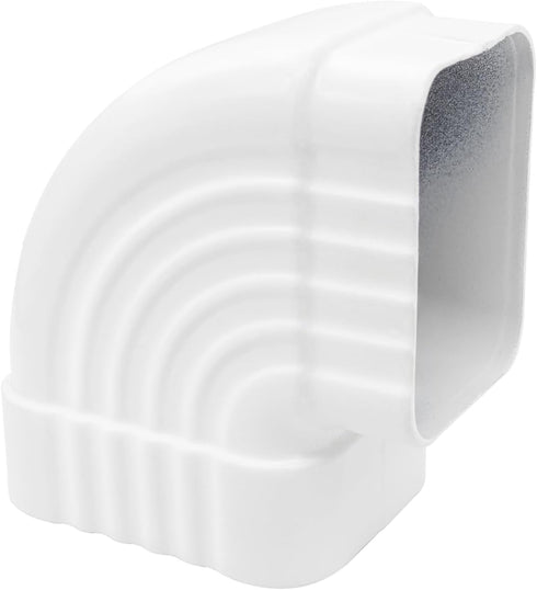 Gutter Elbow 2x3 90 Degree Downspout Connector, Roofing Gutters Rainwater Drainage Extension (Style B, Aluminum)