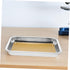 2pcs HANABASS Stainless Steel Dissection Kit Wax-Lined Tray Anatomical Specimen Tray for Science Education