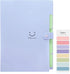 SKYDUE A4 Letter Paper Expanding File Folder, Accordion Document Organizer (Purple)