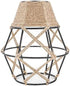 EcoGehen Bulb Vintage Boho Lamp Shades Rustic Industrial Woven Pendant Light Wall Sconces Lampshade Metal Guard Cage