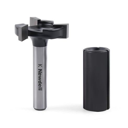 Newdeli CNC Spoilboard Surfacing Router Bit 1/4 inch Shank 1" Cutting Diameter