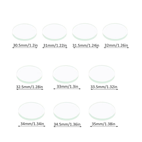 Watch Glass Beaker Cover Set, 10 Pcs Lab Watch Glasses for Laboratory, Science and Chemical Experiments
