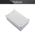 Fielect Clear Junction Box ABS Plastic Project Box, Dustproof Waterproof IP65 Electrical Project Enclosure with