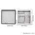 Zulkit Junction Box,IP67 Waterproof Electrical Box Hinged Cover Stainless Steel Latch Plastic Enclosure for Project with Mounting Plate Wall Bracket and 2 Cable Gland Grey 5.9"x5.9"x3.5"(150x150x90mm)