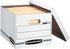 Bankers Box STOR/FILE Basic Duty File Storage Boxes, 12 Pack, Letter/Legal, White/Blue