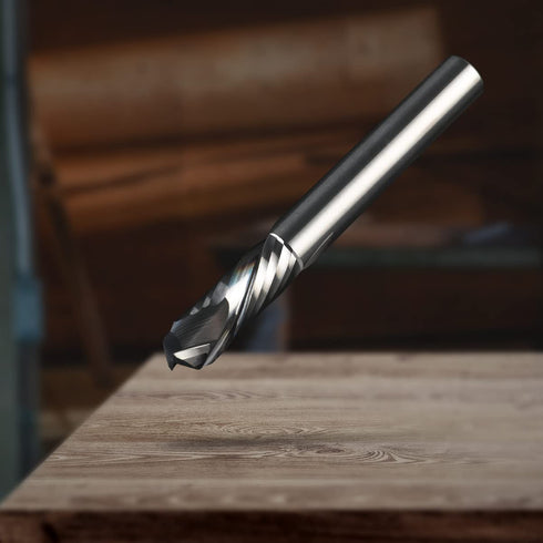 3/8 Compression Bit CNC, Solid Carbide Spiral Router Bit, 3/8" Cutting Dia, 3/8" Shank, CNC Router Bits