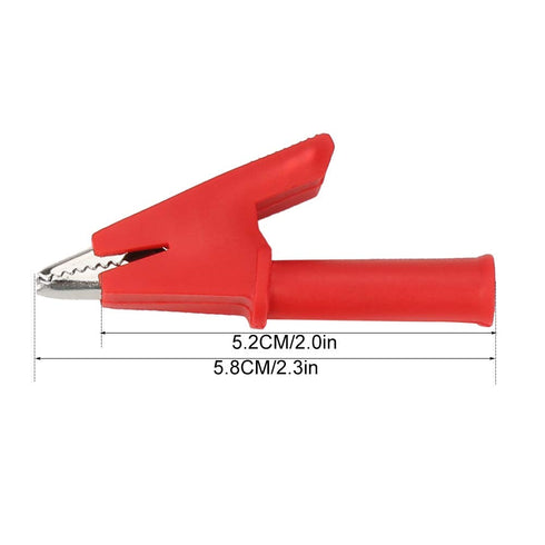 Folders Safety Test Clips 10pcs /Set P2002 20A 5 Colors 4mm Banana Jack Safety Test Clip for Multimeter 380V