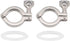 Beduan 1.5" Sanitary Tri Clamp, 304 Stainless Steel Heavy Duty Clover with Wing Nut, Pack of 2