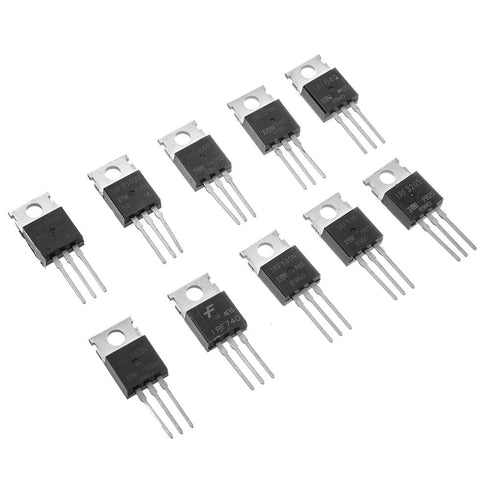 50pcs IRF Series Mosfet Transistors Assortment Kit, Including IRFZ44, IRF510, IRF520, IRF530, IRF540, IRF640, IRF740,