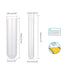 jiwu 28 pcs Centrifuge Tubes, 1/2 oz Test Tubes with Caps and Rack (10 * 50 ml and 18 * 15 ml)