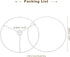6 Inch 2 Set PATIKIL Lamp Shade Ring, Metal Lamp Shade Frame Wire Lampshade Frame DIY Drum Strong Ring Lampshade Holder