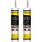 Stanley High Tack Grab Adhesive Caulk, 2X9.8 fl.oz., Waterproof and Paintable for Roofing and Tile