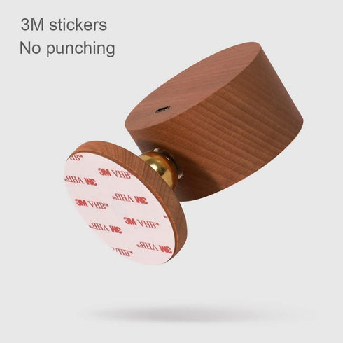 Generic Dimming Wooden Magnetic Wall Sconce,Wireless Led Wall Mounted Reading Lights USB Rechargeable Light Stepless