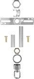 1/4 Set(Nickel) Canomo Light Fixture Cross Bar Kit IP Center, Lighting Cast Screw Collar Loop Kit Canopy Handware