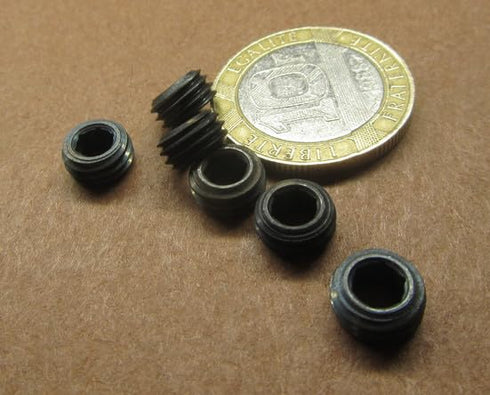 Generic Set 5/16"-24 .156" 25 Black Oxide Alloy Steel Hollow Lock Jam Screws x Length pcs