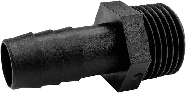 20 pcs 1/2" Barb x 1/2" NPT Male Connector, Plastic Hose Barb Fitting, Industrial Hose Barb to Pipe Fittings