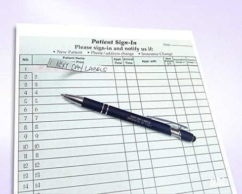 3 NextDayLabels - NCR Carbonless Part Patient Sign in Forms, HIPAA Approved and Compliant for Confidentiality in All