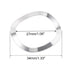 uxcell 10Pcs 304 Stainless Steel Wave Spring Washer for Screw Bolt, 1.06" x 1.34" x 0.02"