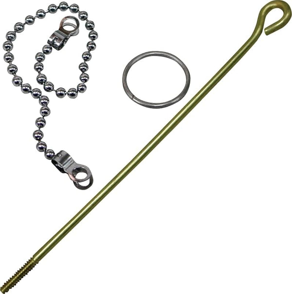 Rocky Mountain Goods Universal Toilet Flapper Lift Wire and Chain - Brass 5 Replacement Kit for Most Toilet Models