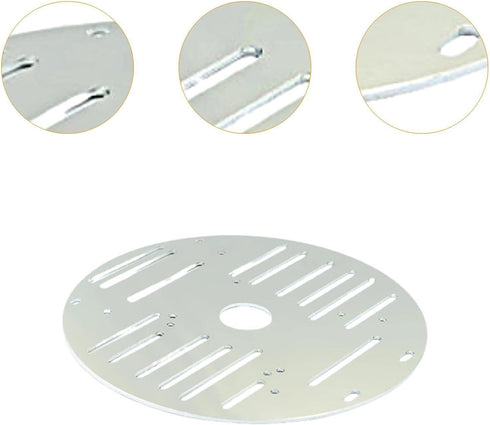 Menolana 2WD Metal Smart Car Chassis Aluminum Alloy Professional Replacement Lightweight Robot Car Part Practical