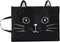 Sun Kea Cute Cat File Folders, A4 Size Zippered Canvas Portfolio Document Pocket, Students Stationery Organizer Handbag